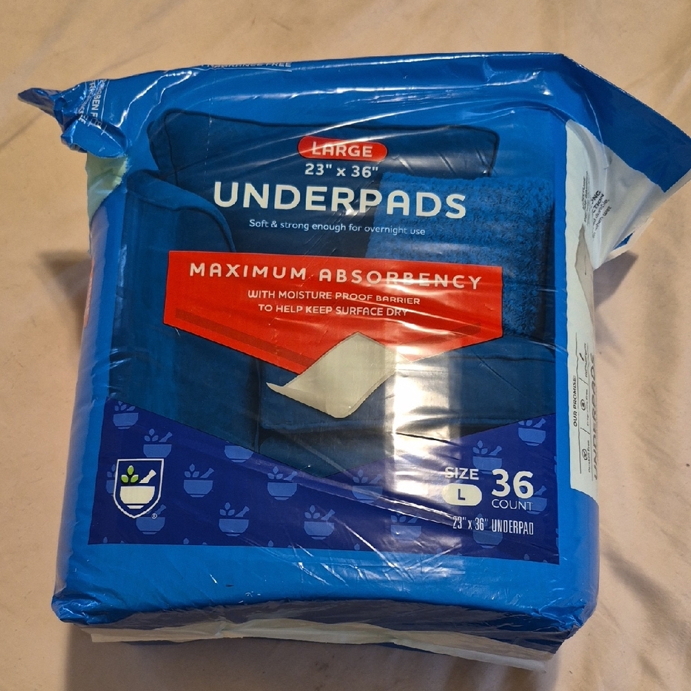Large Blue Underpads - Maximum Absorbency